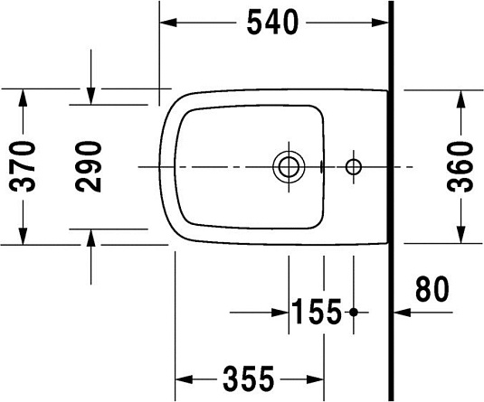 Подвесное биде Duravit DuraStyle 2287150000 - duravit shop