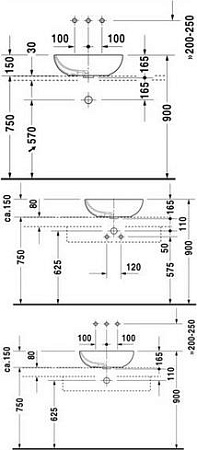 Раковина Duravit Foster 50 0335500000 - duravit shop