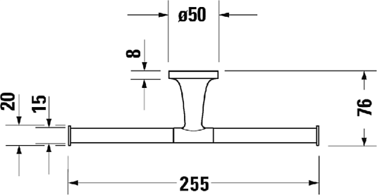 Держатель туалетной бумаги Duravit Starck T 0099381000 двойной - duravit shop