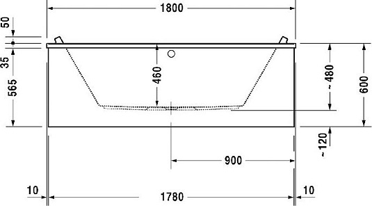 Акриловая ванна Duravit Starck 180x90 700339000000000, белый - duravit shop
