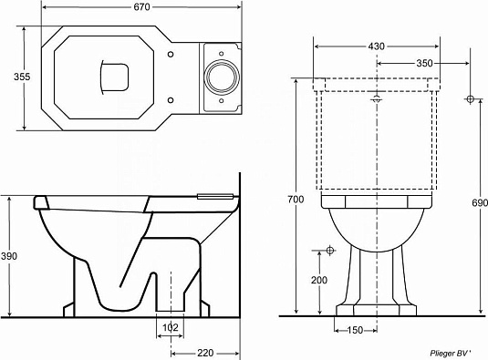 Крышка-сиденье для унитаза стандарт Duravit 1930  0064810000 - duravit shop