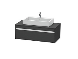 Тумба под раковину Duravit Ketho KT669604949, графит матовый