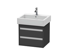 Тумба под раковину Duravit Ketho KT663604949, графит матовый