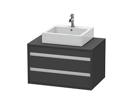 Тумба под раковину Duravit Ketho KT665404949, графит матовый