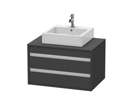 Тумба под раковину Duravit Ketho KT665404949, графит матовый - duravit shop