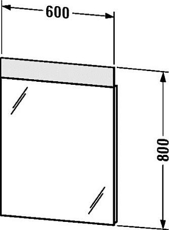 Зеркало Duravit DuraStyle 60 - duravit shop