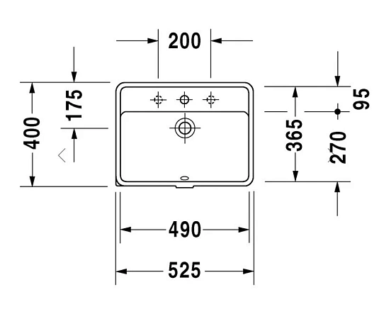 Раковина Duravit Starck 3 302490000 белый - duravit shop