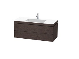 Тумба под раковину Duravit L-Cube LC6929O7272, дуб темный брашированный